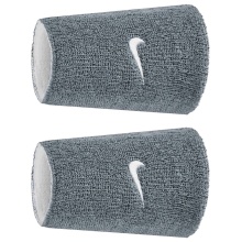 Nike Sweatband Swoosh Classic Reversible Doublewide Jumbo (Cotton Blend) 2025 grey/white - 2 pieces